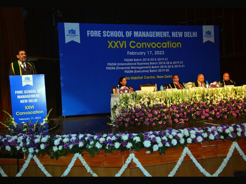 XXVI Convocation of FORE School of Management, New Delhi