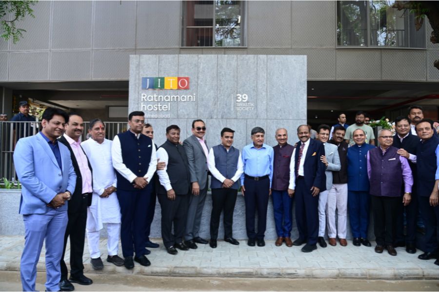 “Gujarat Home Minister Inaugurates JITO Ratnamani Hostel, First Common Hostel for 4 Jain Communities in Ahmedabad”