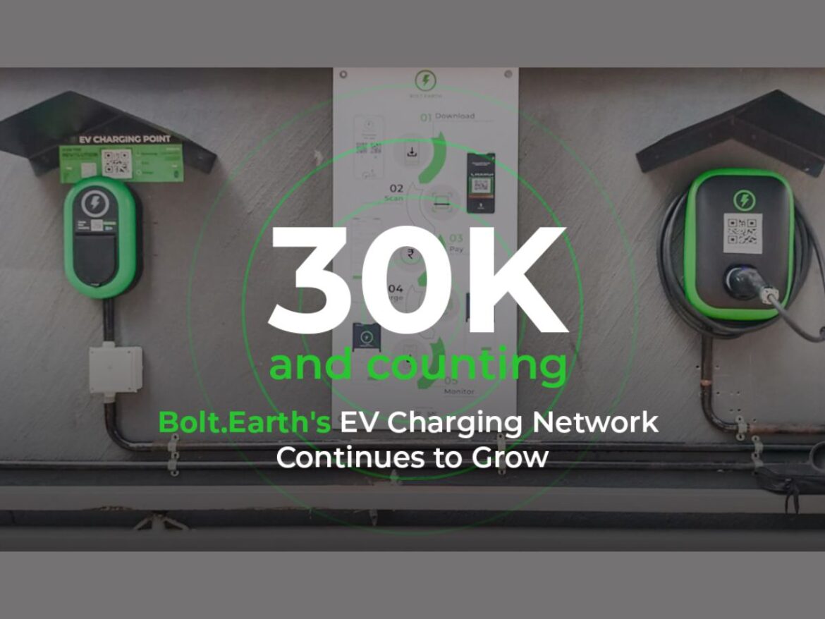 Bolt.Earth Powers E-Mobility Nationwide with 30K+ EV Charging Points