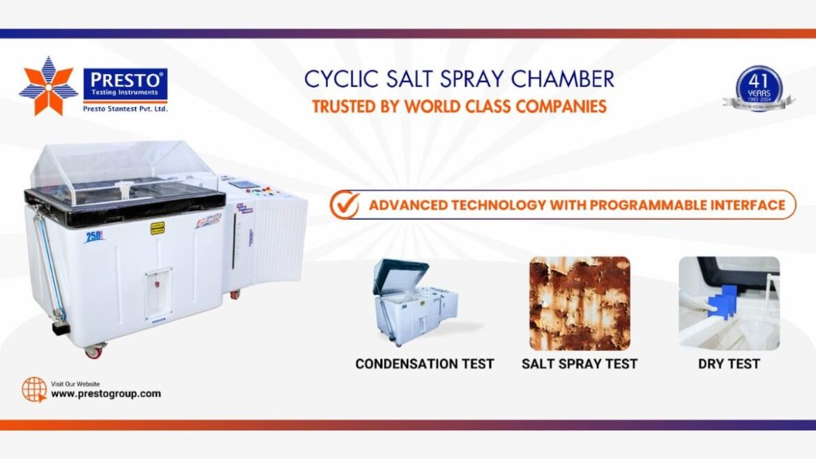 Presto Unveils Revolutionary Corrosion Testing Solutions: Korrox 4 and Cyclic Salt Spray Chamber for Advanced Metal and Auto Part Analysis