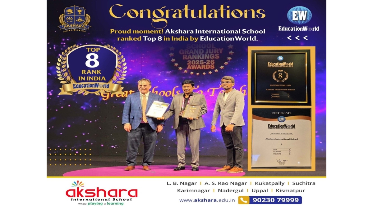 Akshara International School Ranked Among India’s Top Institutions for Excellence in Education Akshara International School Ranked Among India’s Top Institutions for Excellence in Education