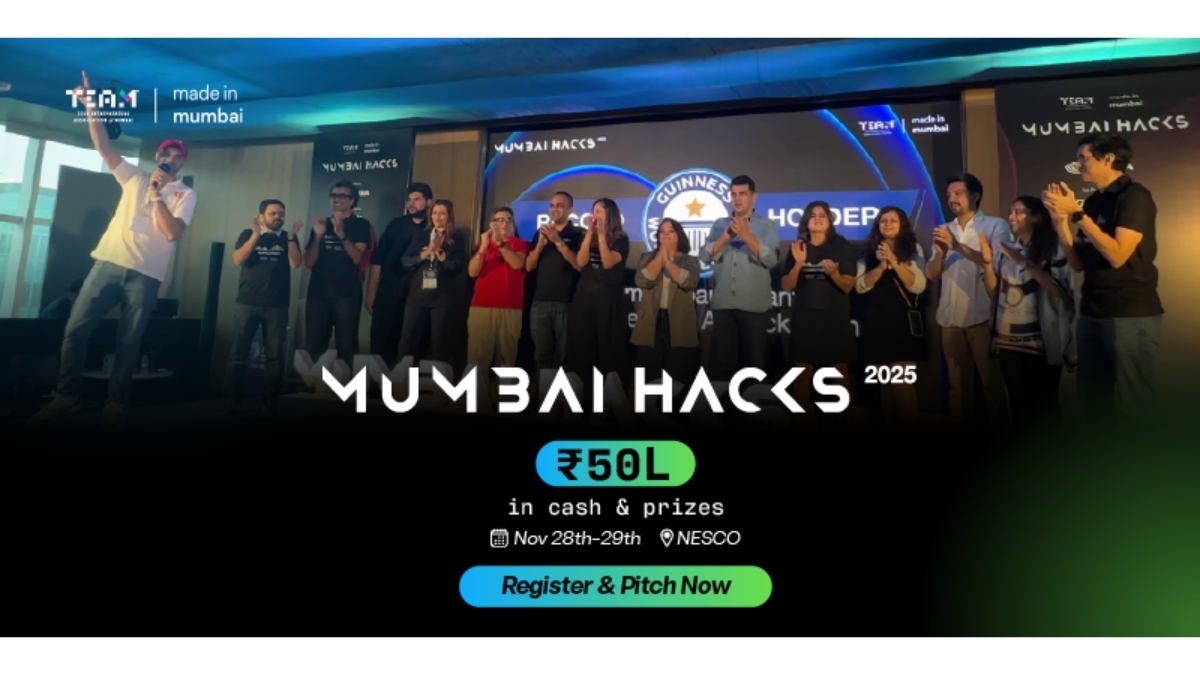 TEAM returns with MumbaiHacks 2025: 3,000 plus innovators compete for up to INR 50 lakhs in cash and rewards at India’s premier Agentic AI hackathon TEAM returns with MumbaiHacks 2025: 3,000 plus innovators compete for up to INR 50 lakhs in cash and rewards at India’s premier Agentic AI hackathon